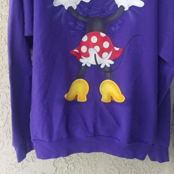 Disney by hanes hoody purple Minnie Mouse sweater - Picture 6 of 8